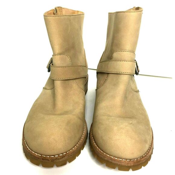 Marc By Marc Jacobs Women's Engineer Boots Brown Leather Size 9.5 - Picture 2 of 8